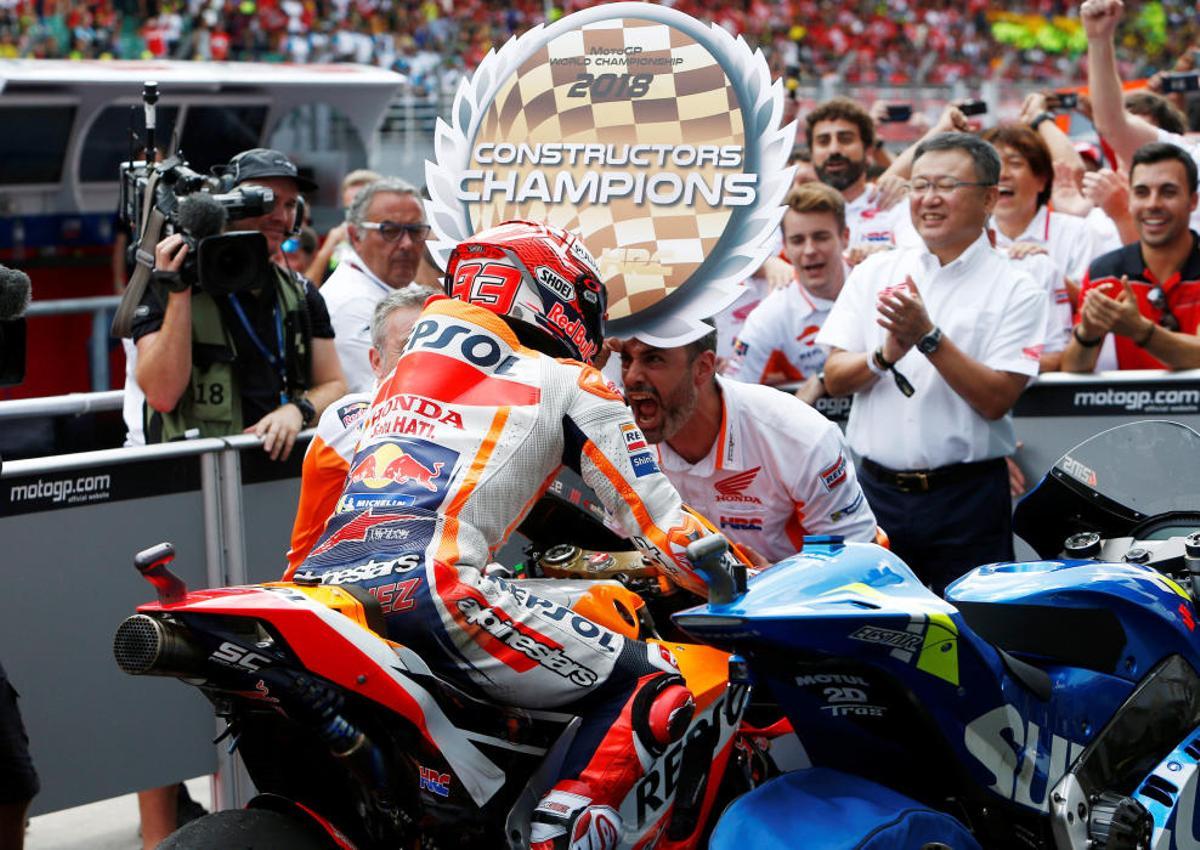 Las fotos de la victoria de Márquez en Malasia. Las fotos de la victoria de Márquez en Malasia.
