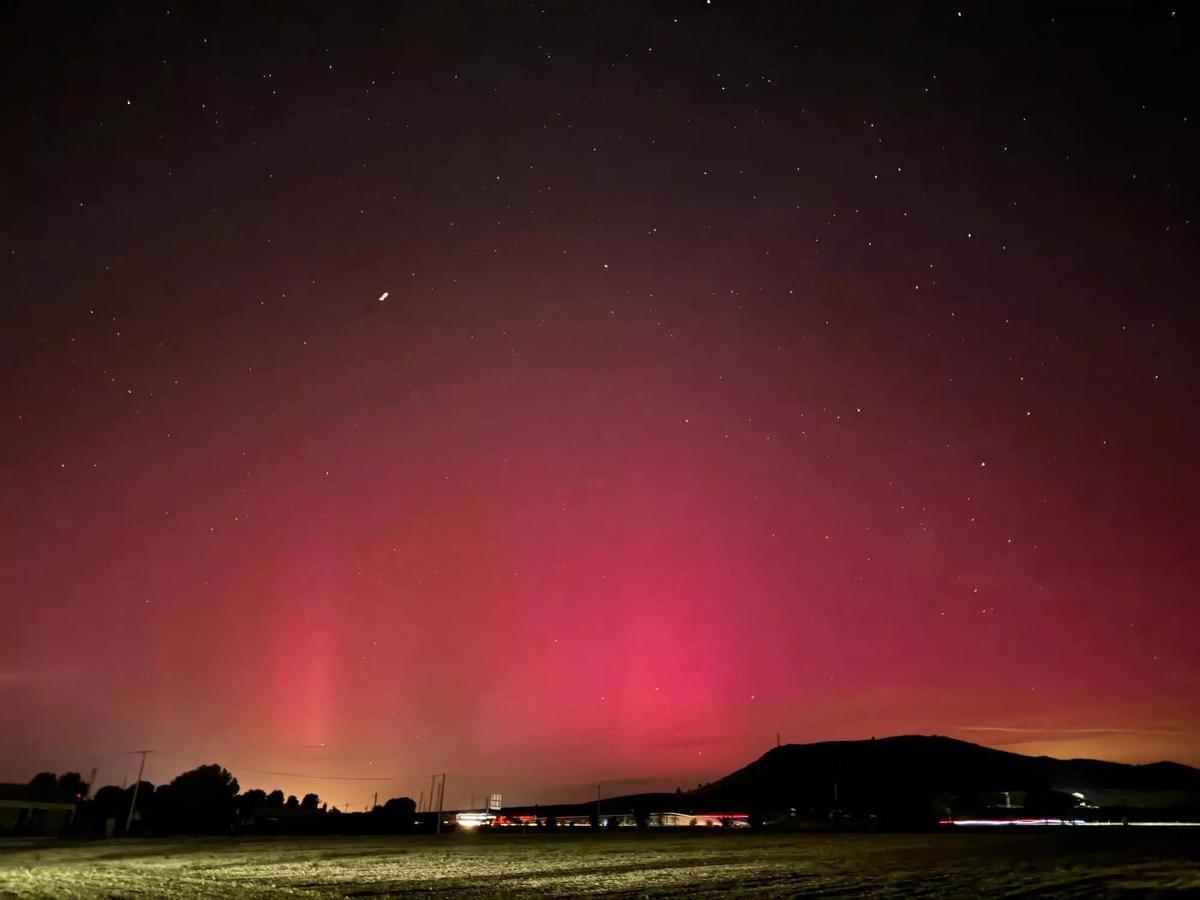 Aurora boreal vista en España la noche del 10 al 11 de mayo