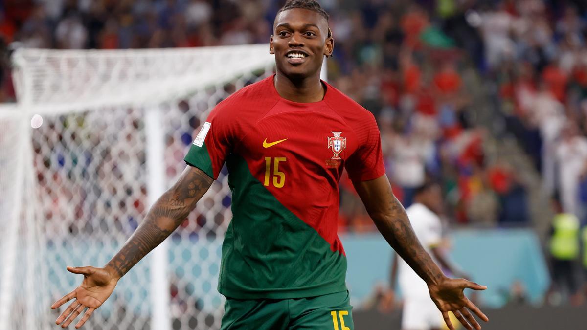 Rafael Leao cerró el marcador para Portugal ante Ghana