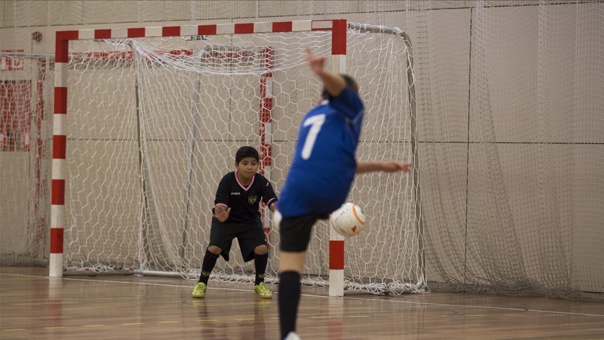 Imagen durante un partido de fútbol sala en el Baix Llobregat