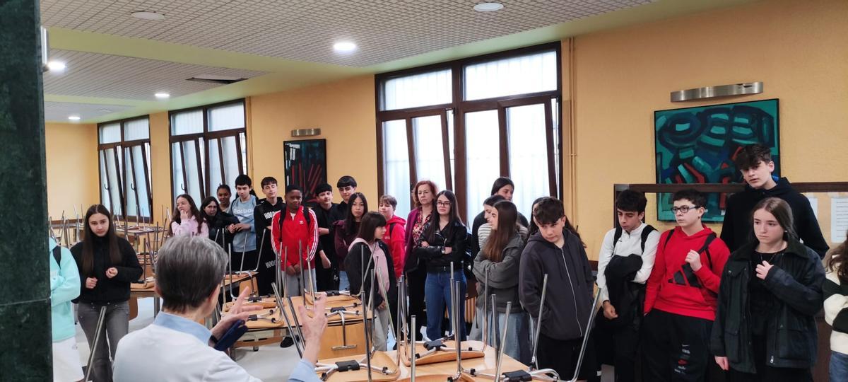 La visita a la cocina económica de Oviedo.