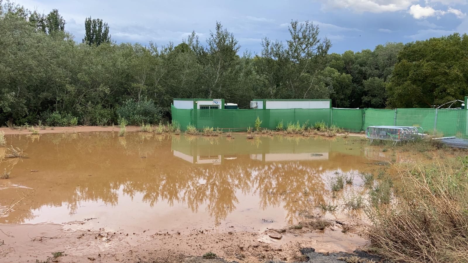 Así quedaron las instalaciones del bosque sonoro tras el paso de la DANA