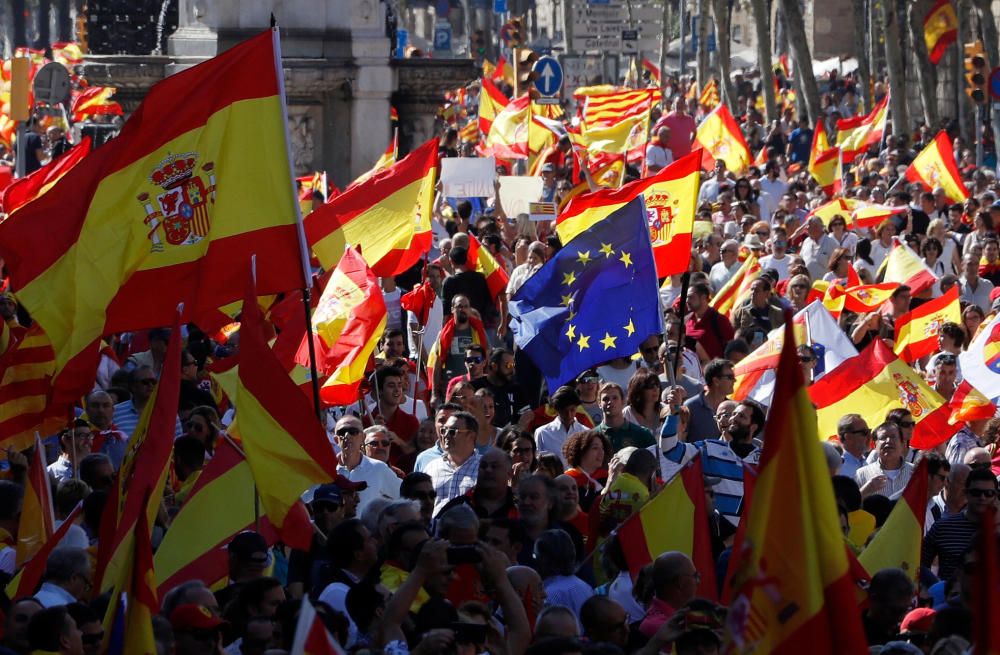 Manifestación en Barcelona por la unidad de España