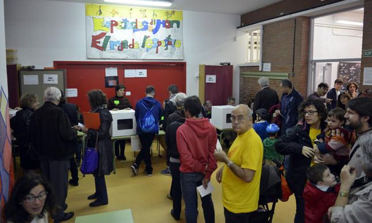 9-N a l’Institut Antoni Brusi de Sant Martí, a Barcelona.