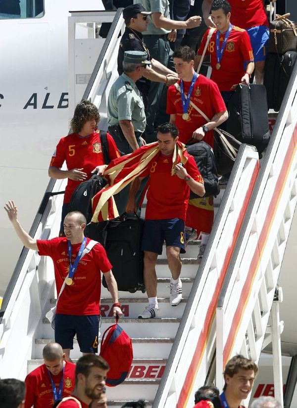 'La Roja' llega a Barajas