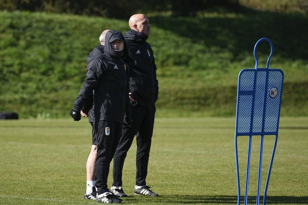 Entrenamiento del Oviedo en El Requexón