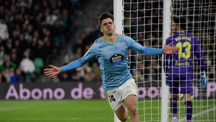 Gabri Veiga, celebrando uno de sus goles ante el Betis.