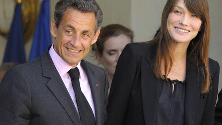 Nicolas Sarkozy y Carla Bruni, el pasado día 13 de mayo