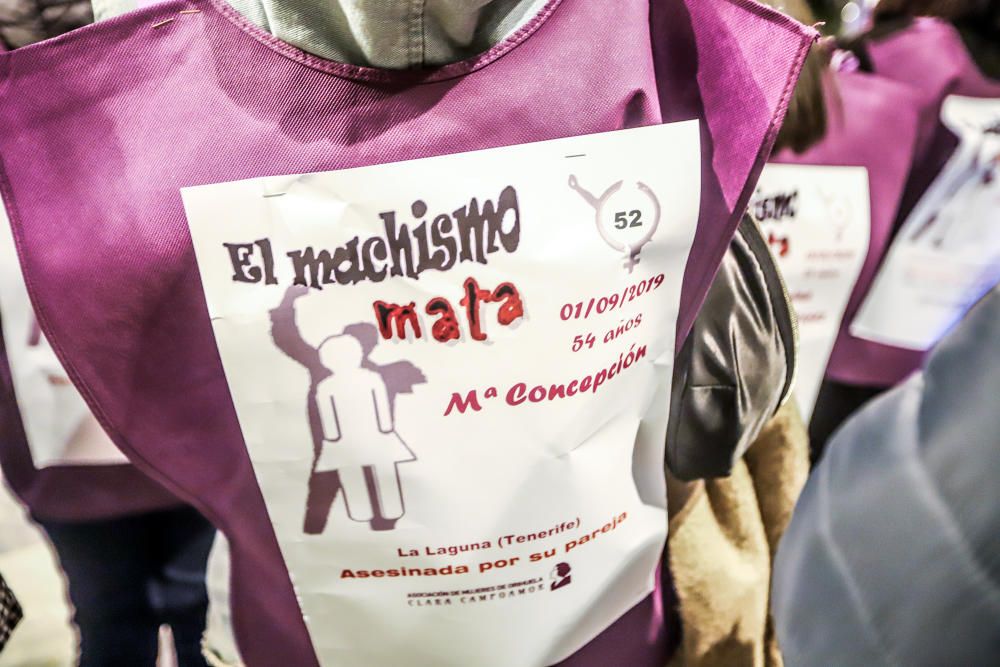 Marcha contra la violencia de género en Orihuela