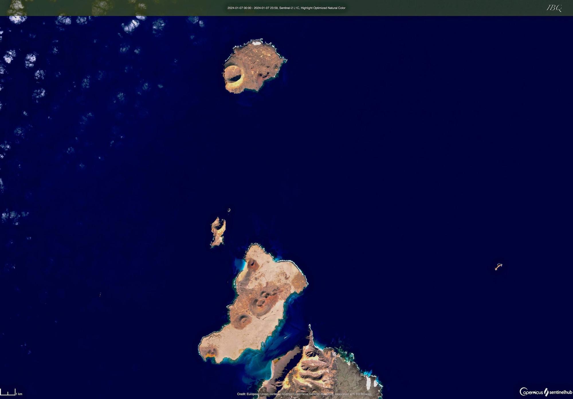 Las impresionantes imágenes de Canarias fotografiadas por el satélite Sentinel2
