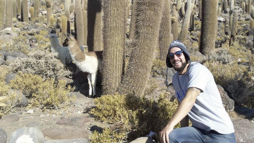 Pedro García, durante su estancia en Bolivia.