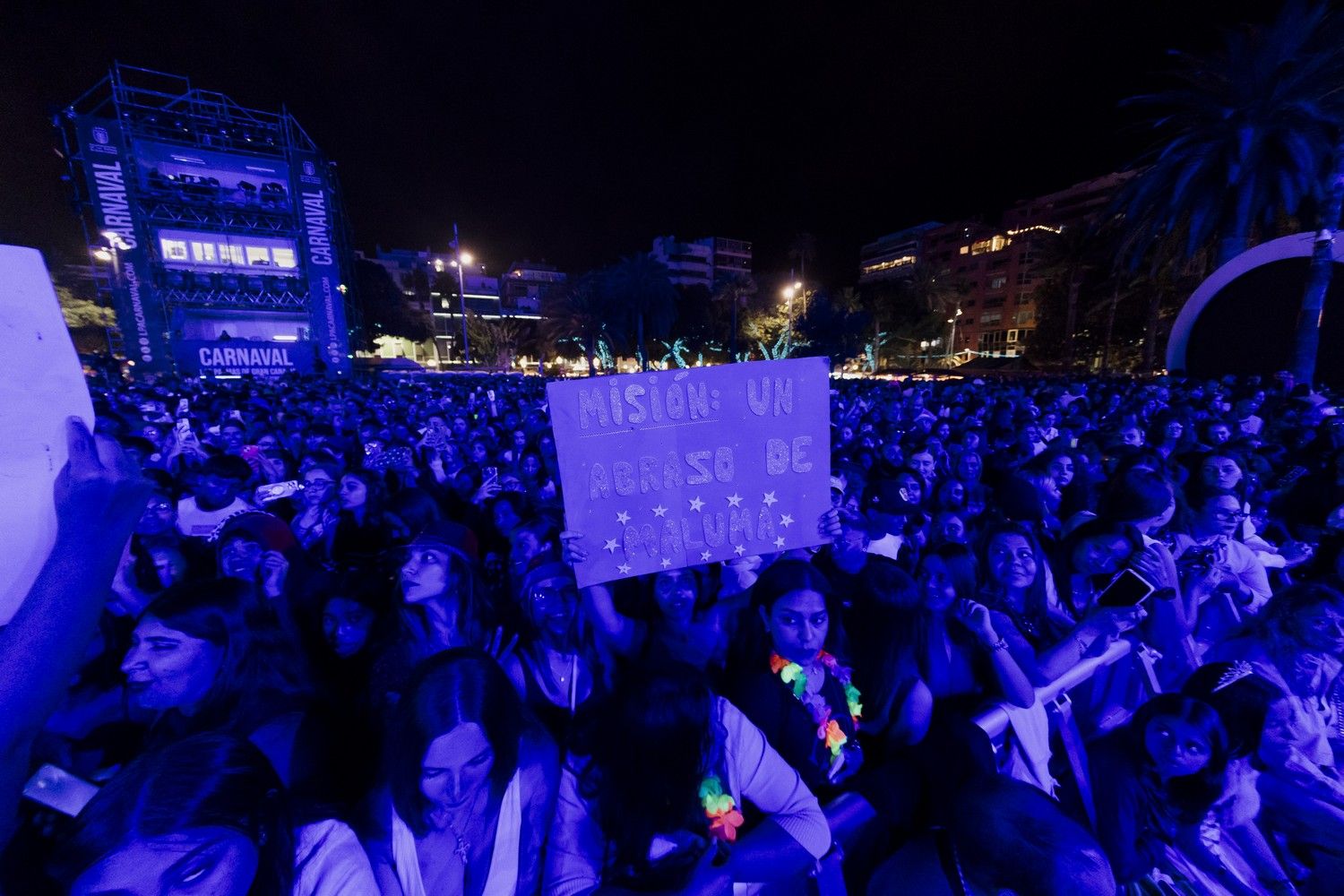 Concierto de Maluma en el Carnaval de Las Palmas de Gran Canaria 2025