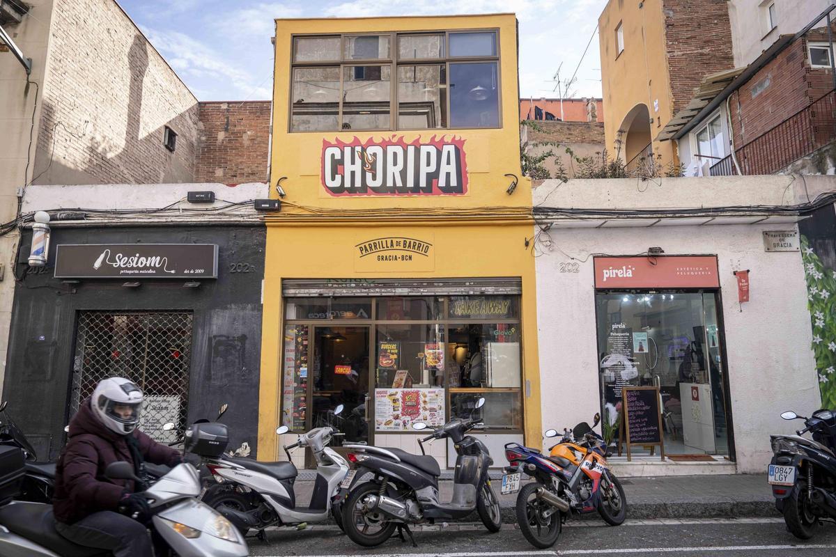 El edificio de Choripa, en el barrio de Gràcia.