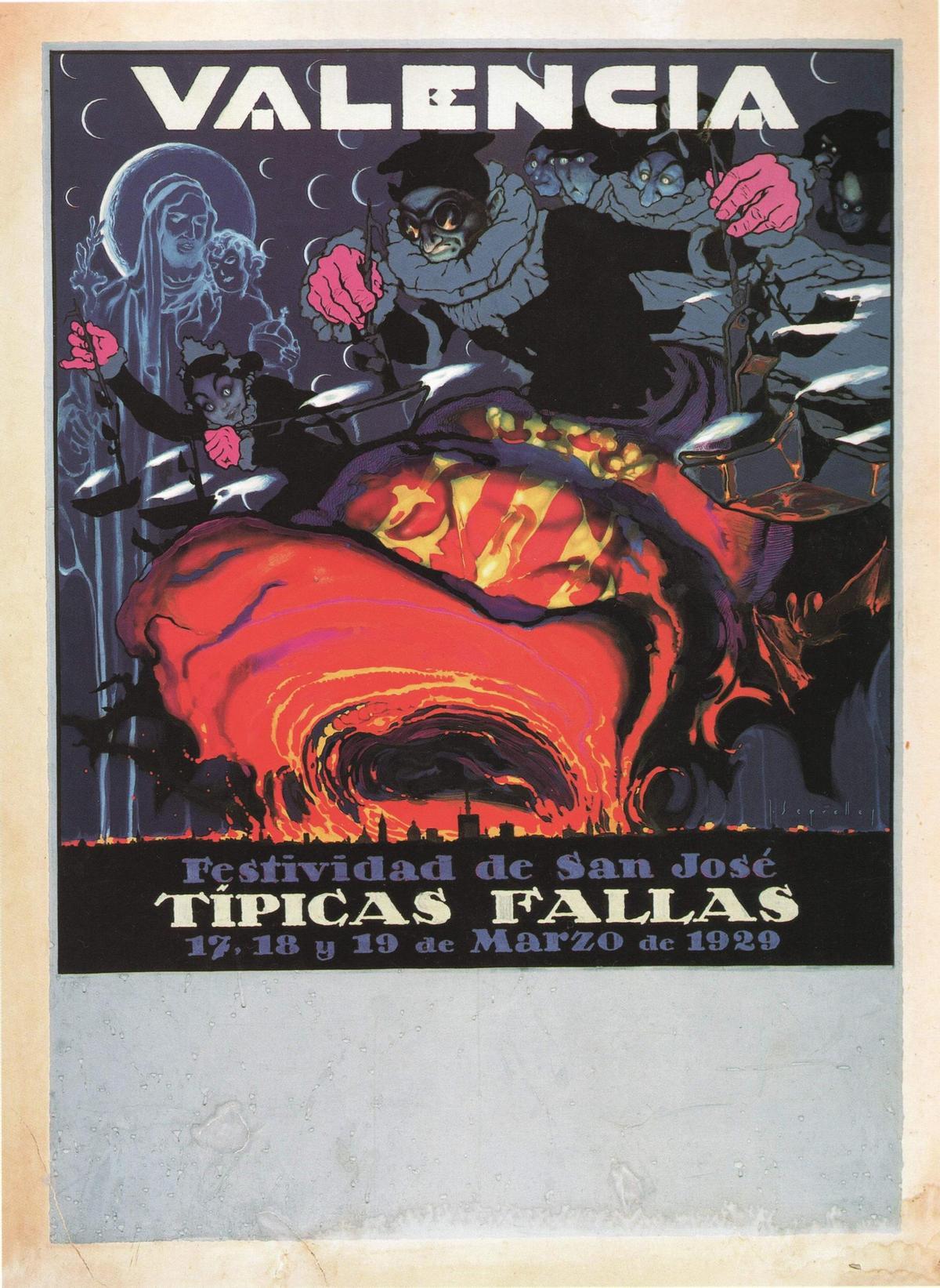 El cartel más antiguo es de 1929 y de Josep Segrelles