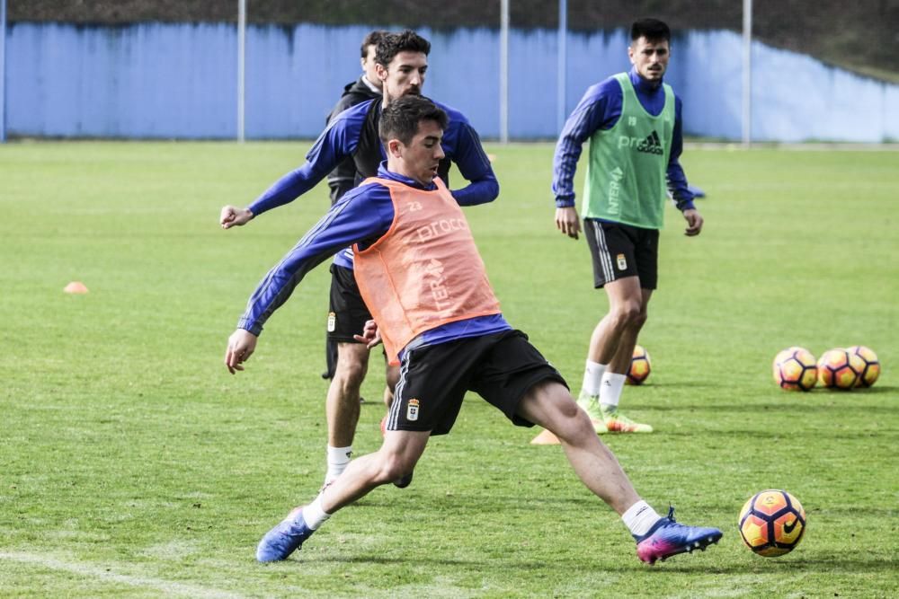 Entrenamiento del Real Oviedo.