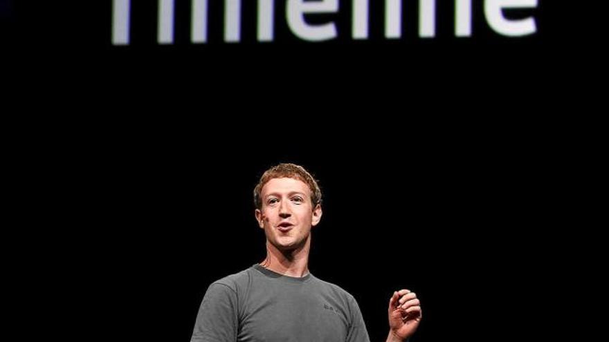 El creador de Facebook, Mark Zuckerberg en una intervenció al congrés de mòbils de Barcelona