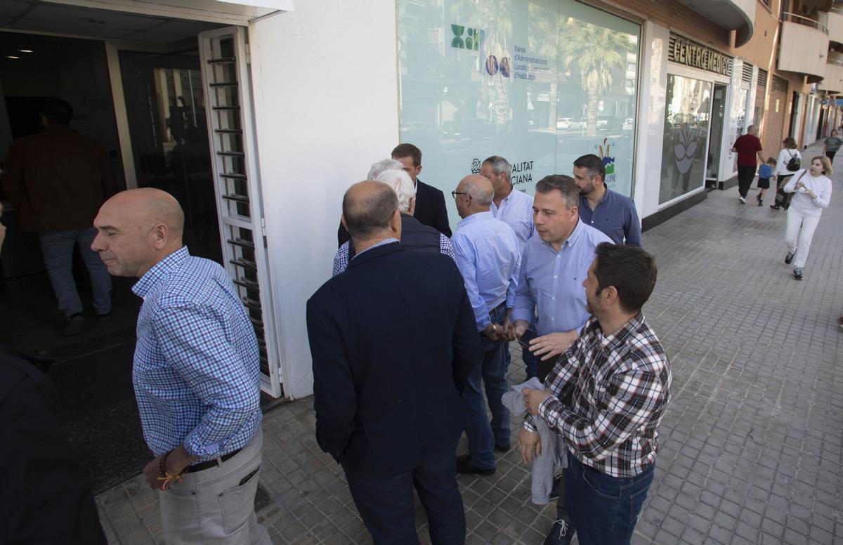 Inauguración de la oficina Xaloc de la Mancomunitat de la Costera en abril de 2023.