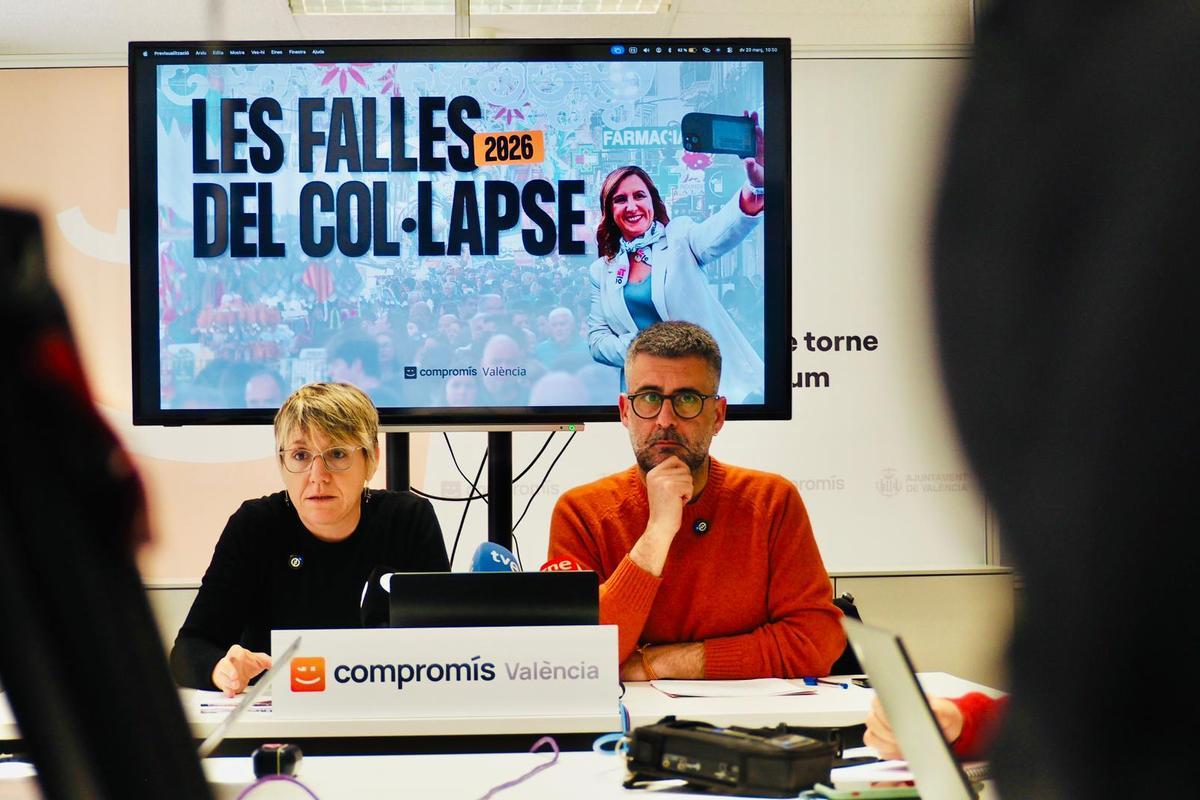 Papi Robles y Pere Fuset durante la rueda de prensa.
