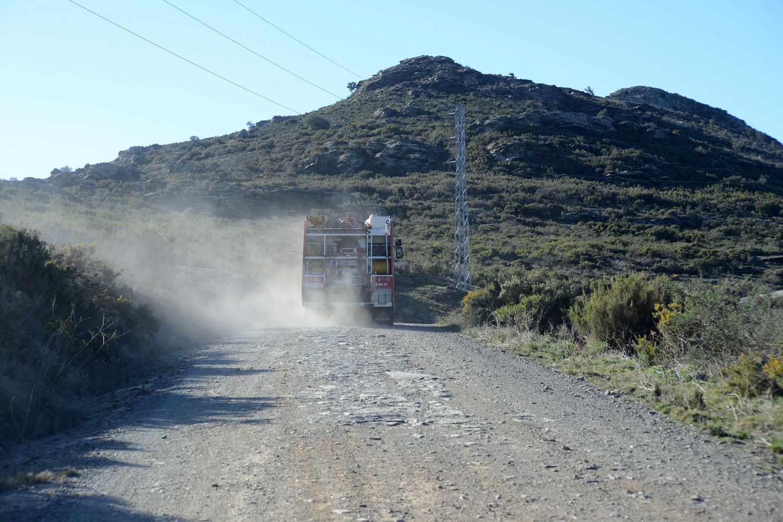 Gran incendi forestal a Roses