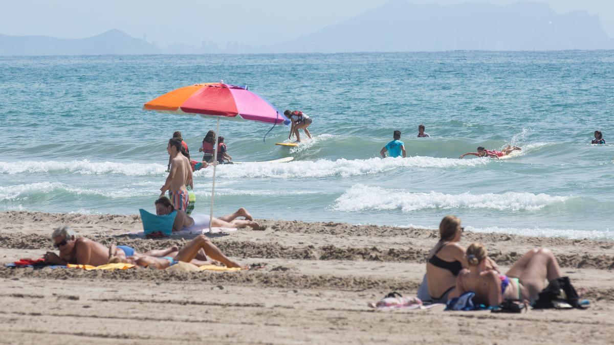 La playa de Muchavista, en una imagen de archivo