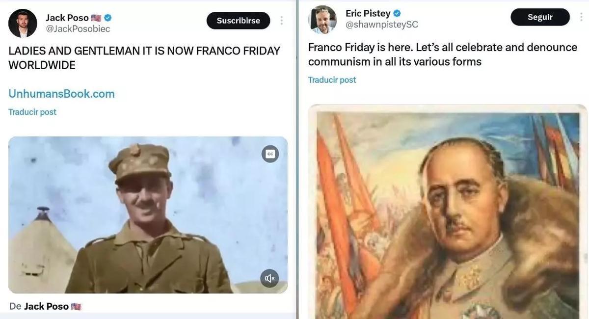 L'anomenada del propagandista ultra Jack Posobiec a un «Divendres de Franco» i la resposta a l'homenatge del també integrista Eric Pistey