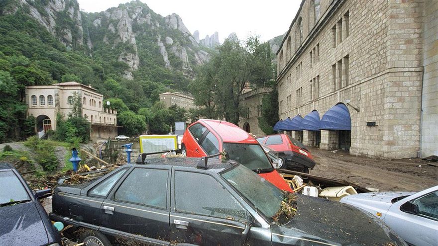 La ‘Dana’ que va arrasar Montserrat fa un quart de segle