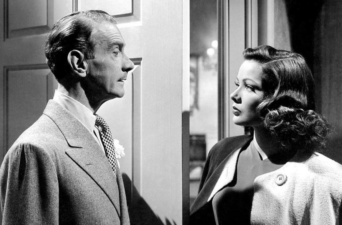 Clifton Webb i Gene Tierney, en una imatge de "Laura"