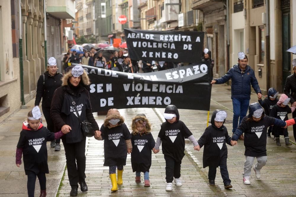 Manifestaciones en Galicia contra el maltrato. // I. Osorio, Bernabé/Luismy, G. Núñez, N. Parga