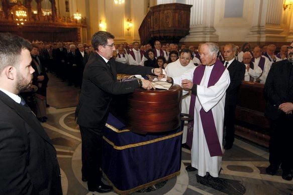 Funeral de Elías Yanez en la Basílica del Pilar