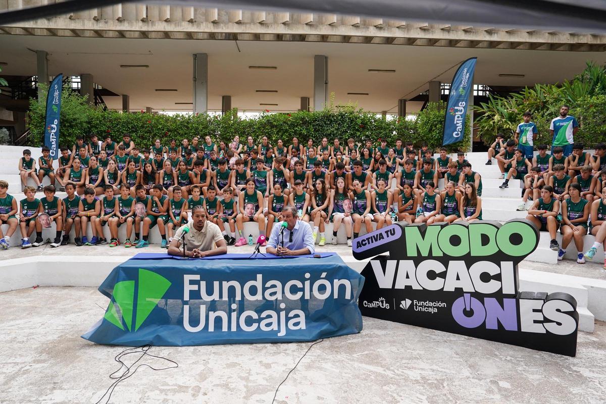 Imagen de la presentación de Melwin Pantzar en el Campus Fundación Unicaja.