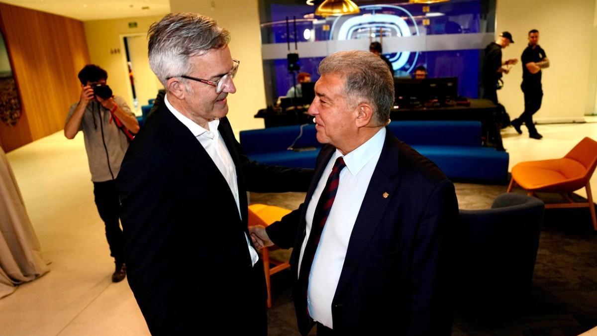 Joan Laporta y Victor Font, candidatos a la presidencia del Barça