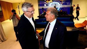 Joan Laporta y Victor Font, candidatos a la presidencia del Barça