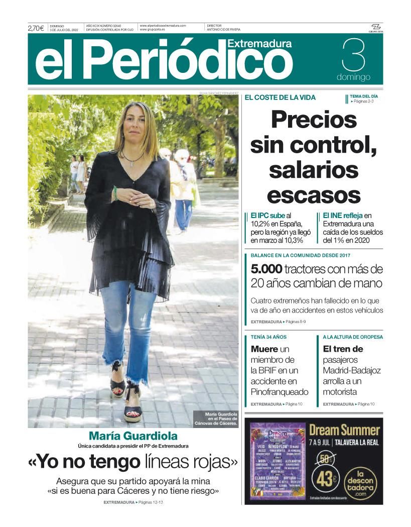 Consulta la portada correspondiente al día 3 de julio del 2022