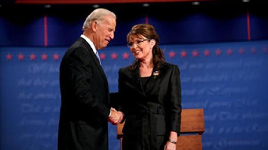 Palin aguanta el tipo ante Biden