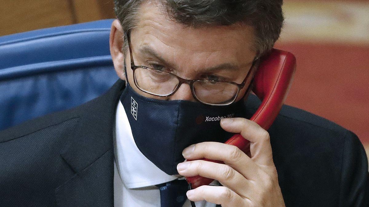 Alberto Núñez Feijóo en el pleno del Parlamento de Galicia