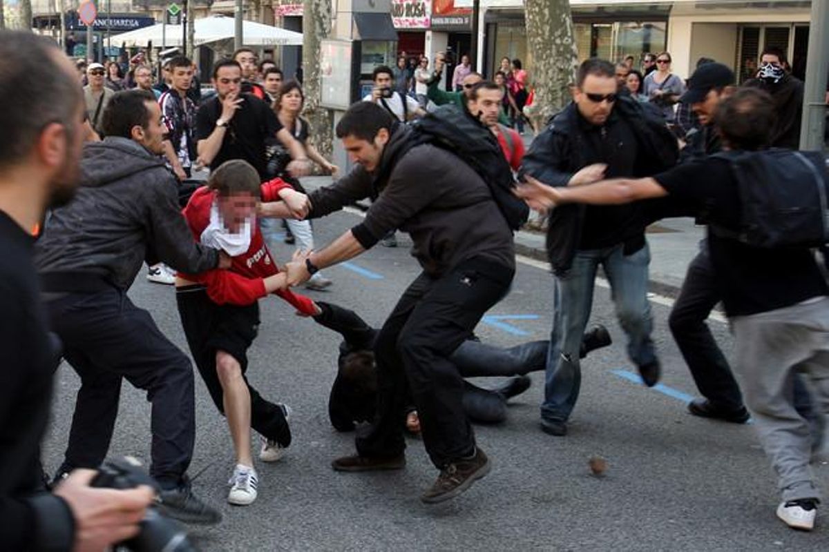 Los incidentes del 29-M, vistos por Ricard Cugat.