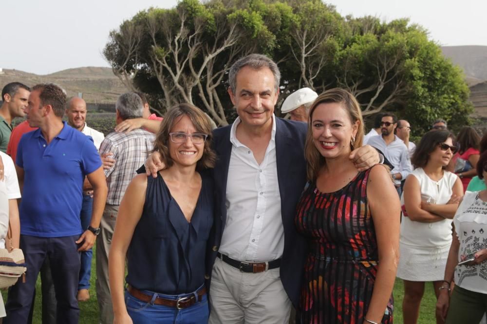 Zapatero en un acto público en la bodega La Florida