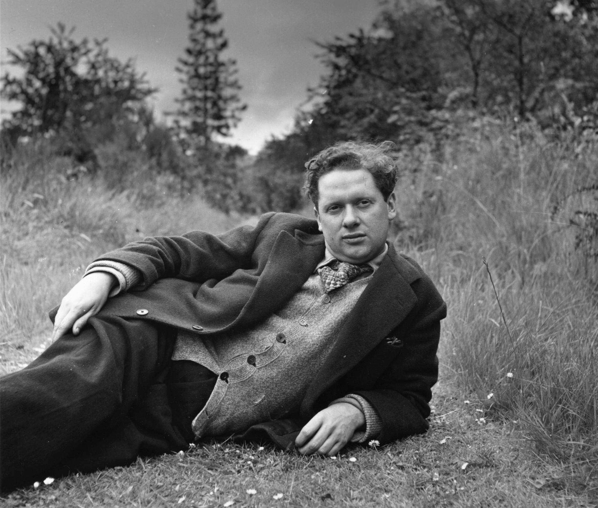 Dylan Thomas, fotografiado en agosto de 1946