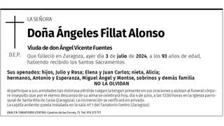 Doña Ángeles Fillat Alonso