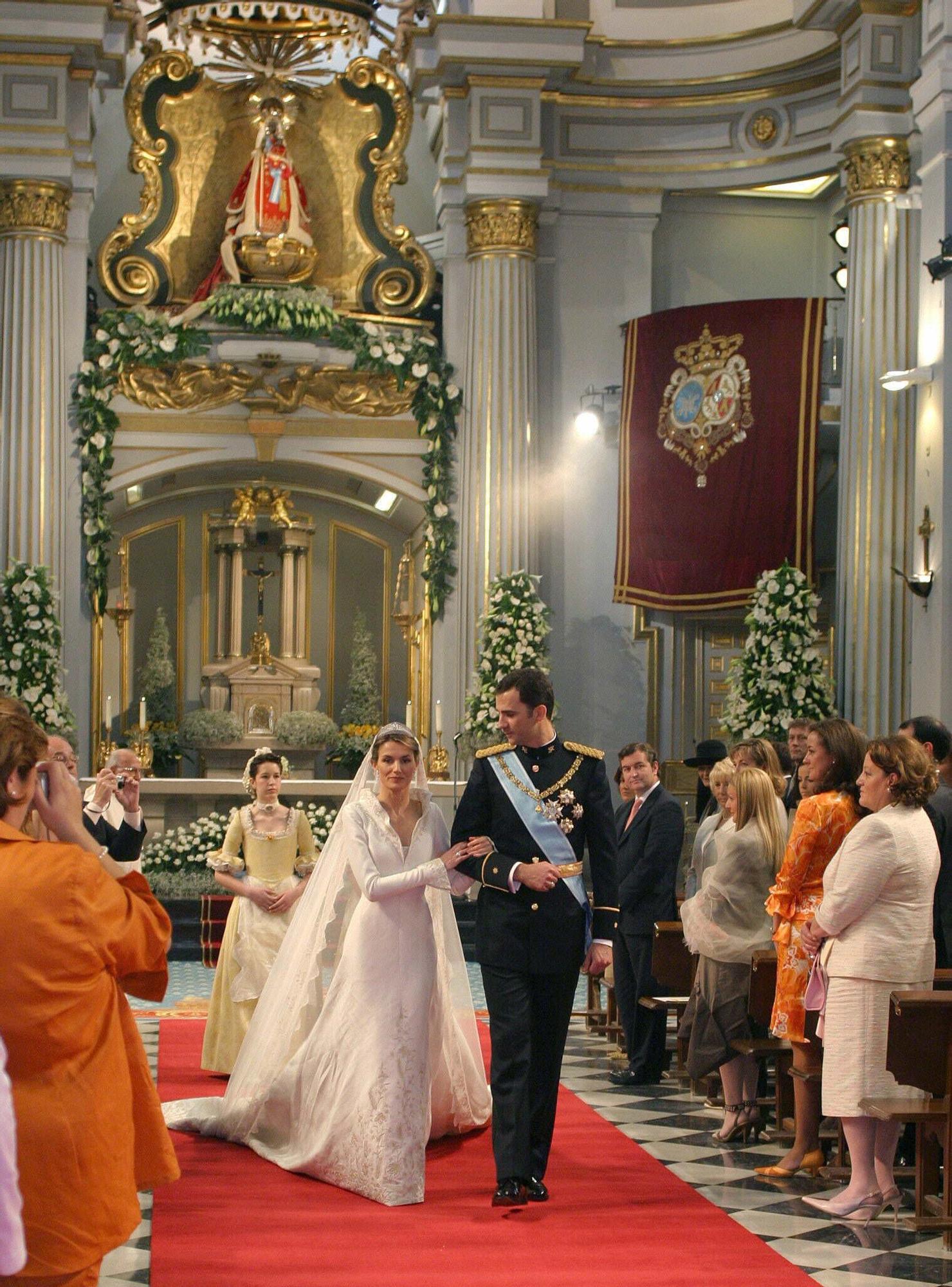 Así fue la boda real de Felipe y Letizia en 2004