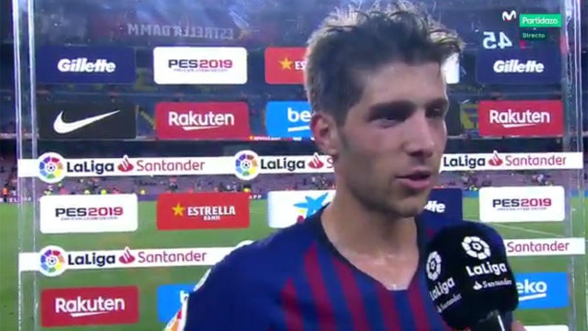 Sergi Roberto: Empezar con una victoria era muy importante