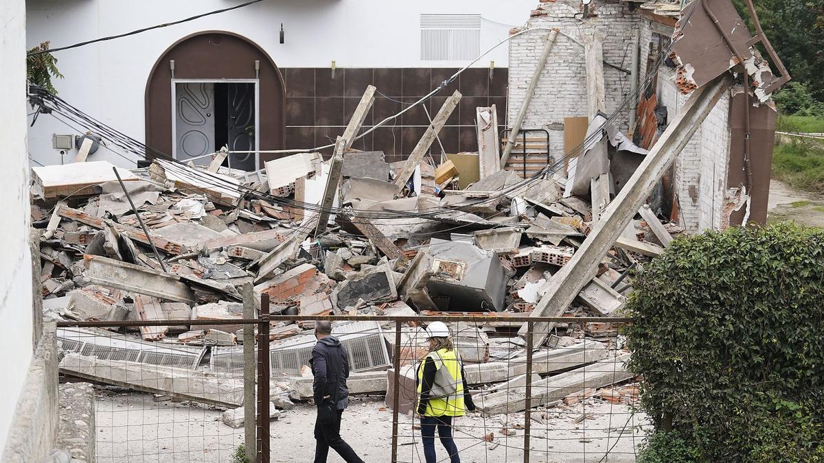 L&#039;aparatós esfondrament del sostre d&#039;un magatzem a Girona