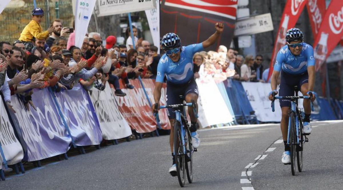 Richard Carapaz and Mikel Landa at Vuelta a Asturias