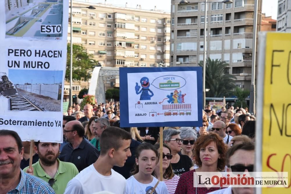 Manifestación por el Soterramiento en Murcia