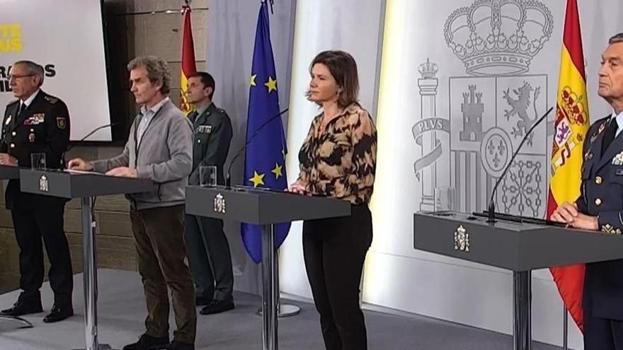 Un momento de la rueda de prensa de los portavoces tÃ©cnicos del comitÃ© de seguimiento.