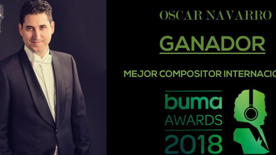 Óscar Navarro gana el premio al mejor compositor en un certamen de Holanda