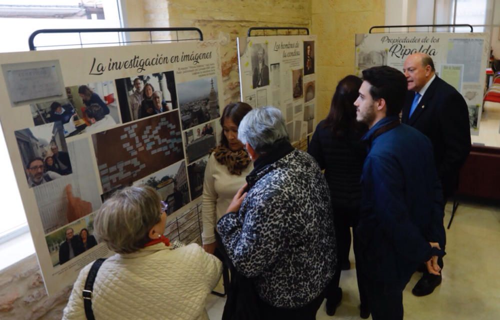 Exposición sobre la condesa de Ripalda en el Ayuntamiento de Alfafar