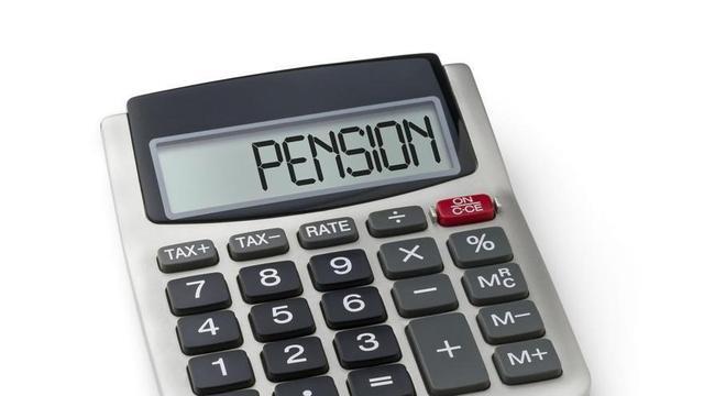 Una calculadora amb la paraula ‘Pensió’ a la pantalla.