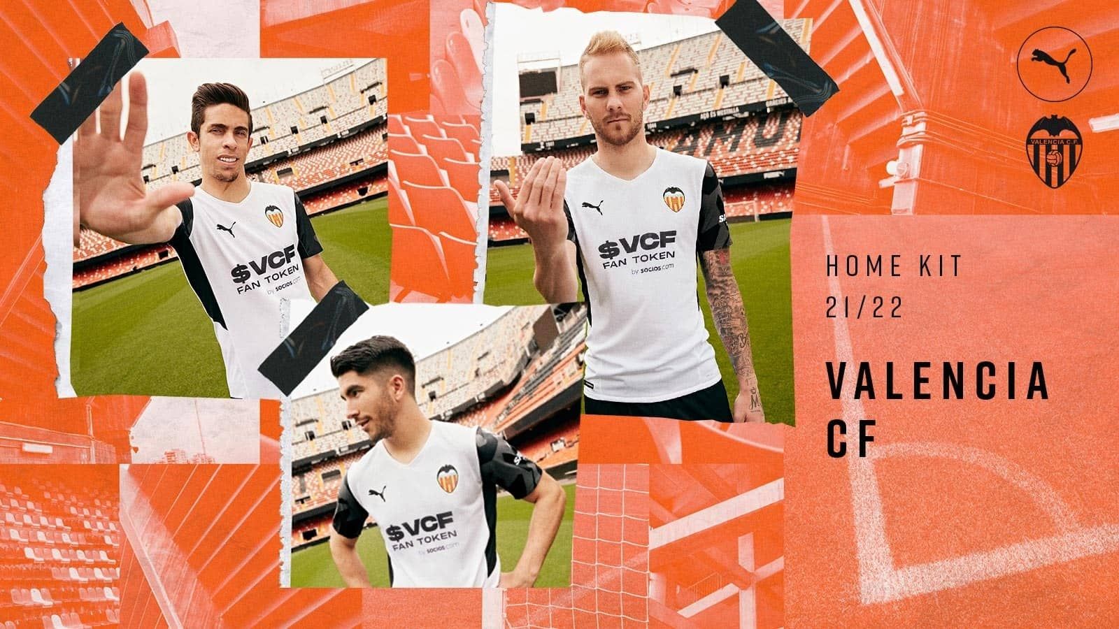 Así son las nuevas camisetas del Valencia CF 21/22