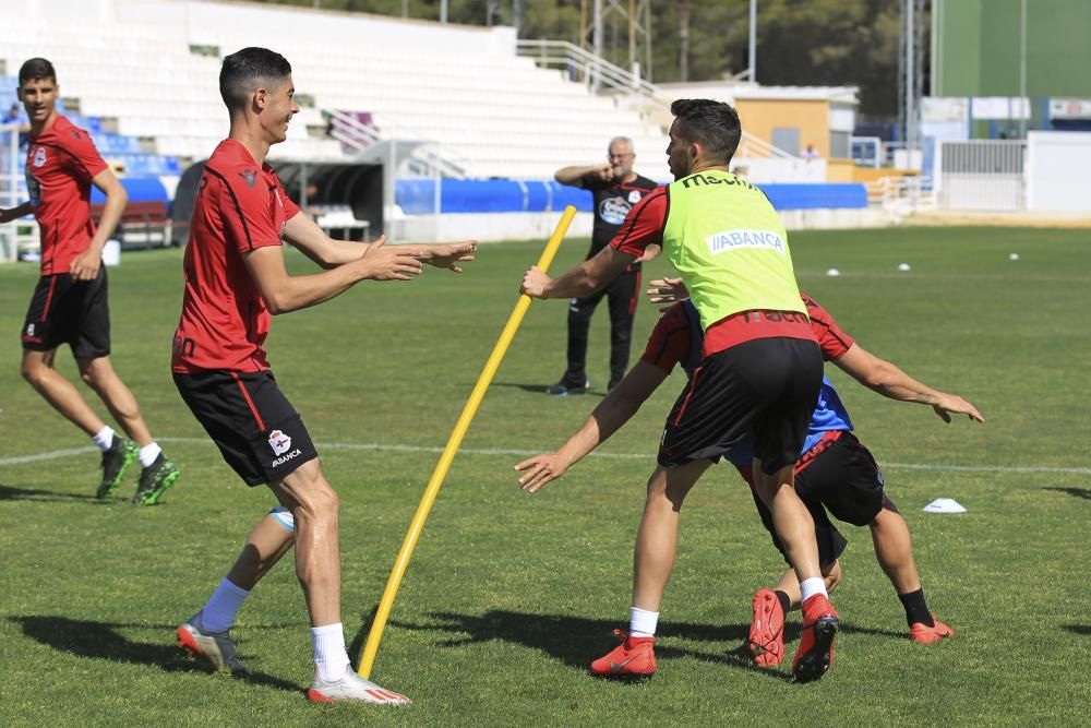 El Dépor prepara en Benidorm el partido del Elche